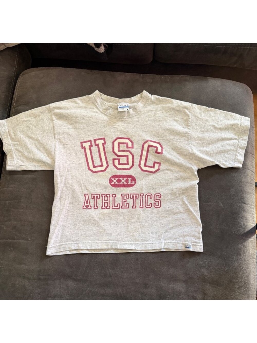 USC Athletics Oversized Gray T-Shirt By Gear For Sport - M